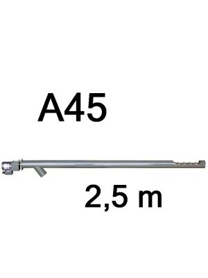 ATMOS Förderschnecke DRA50 für A45 / A85 Pelletbrenner – 2,5 m – Stahlrohr