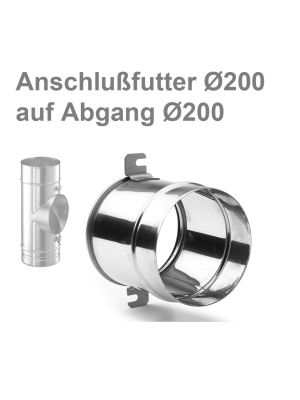 Schiedel Anschlussfutter Ø200 auf Ø200