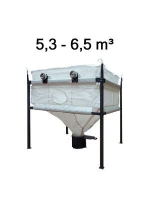 ATMOS Textilspeicher ATZ 6 – 1960 x 2360 mm – für Raumhöhe 2,4 m – inkl. Anschlusskasten