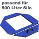 Adapterrahmen für 500 Liter Silo - blau