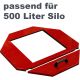 Adapterrahmen für 500 Liter Silo - rot