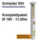 Schiedel SIH Ø180 Keramik-Schornstein-Paket Gesamthöhe 11,00 m mit Fertigfuß