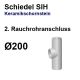 Schiedel SIH zusätzliches Rauchrohranschluss-Paket  Ø200