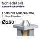 Schiedel SIH Edelstahl Abdeckplatte Ø180 mit 11,5 cm Überstand